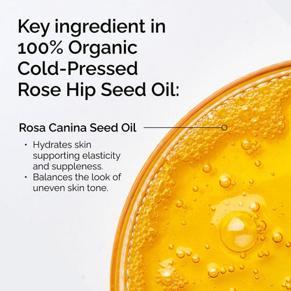 100% Organic Cold-Pressed Rose Hip Seed Oil - US 2253